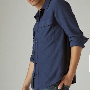 Lucky Brand Dark Blue Casual Button Down Shirt